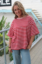 Ella top - rood